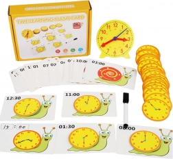 Pomoc dydaktyczna do nauki czasu - Zegar i karty