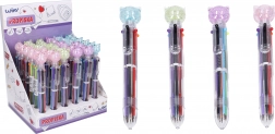 Wielokolorowy długopis Kot, 6 kolorów