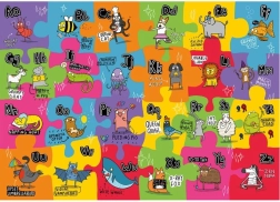 Gibsons duże puzzle podłogowe nietypowy alfabet dla dzieci