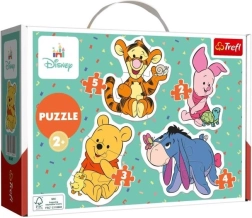 Baby puzzle Kubuś Puchatek 4w1 (2–5 elementów)