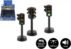 Plastowy interaktywny semafor na baterie 12 cm