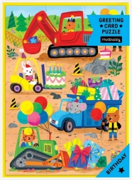 Puzzle z życzeniami Na placu budowy