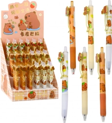 Długopis żelowy Kapibara niebieski atrament 0,5 mm