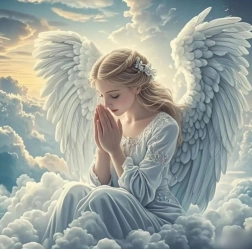 Norimpex Malowanie diamentowe Modlący się anioł 30x40 cm