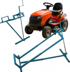 Ręczny serwisowy podnośnik do traktorków, kosiarek, quadów i ATV 400 kg, szerokość 99 cm, kąt 40°