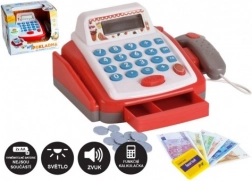 Mała dziecięca cyfrowa kasa z akcesoriami, światłem i dźwiękiem