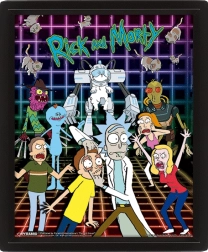 Obraz 3D Rick i Morty