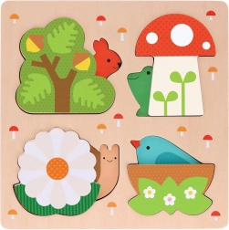 Petit Collage układanka wkładanka - To jest mój dom