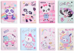 Liniowany notes spiralny 14,5×20,5 cm, 80 stron