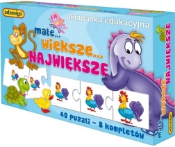 Edukacyjna układanka Zwierzątka: porównuj rozmiary