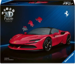 3D puzzle auto Ferrari SF90 Stradale 108 elementów z obracającymi się kołami