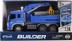 Samochód budowlany na baterie z dźwiękami i napędem bezwładnościowym