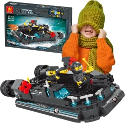 Policyjna łódź SWAT – zestaw konstrukcyjny dla dzieci