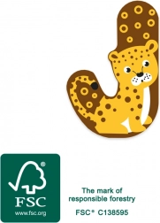 Drewniana litera J Small Foot