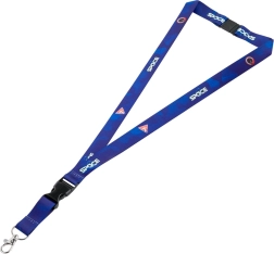 Brelok z karabińczykiem z motywem kosmosu