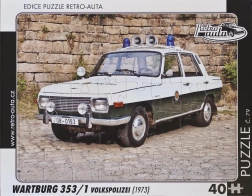 Puzzle RETRO-AUTA Wartburg 353 Volkspolizei 40 elementów