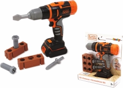 Mechaniczna wiertarko-wkrętarka Smoby Black+Decker z akcesoriami