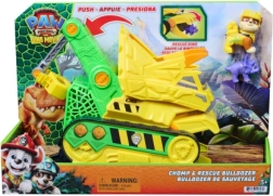 Psi Patrol filmowy Dino buldożer Rubble'a Chomp & Rescue z figurkami