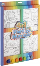 Malowanie po numerach 4w1 dla chłopców – kreatywny zestaw