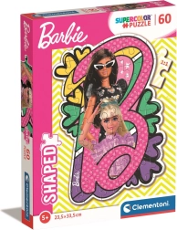 Puzzle 60 elementów – wycinane BARBIE od Clementoni