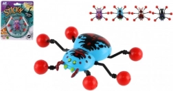 Pająk pełzający po szkle