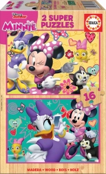 Drewniane puzzle Minnie i Daisy od Educa