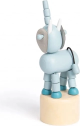 Bigjigs Toys Drewniane przyciskane zwierzątko Safari Słoń