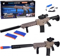 Duży automatyczny piankowy blaster z optyką i magazynkiem