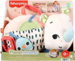 akcyjny pluszowy nosorożec fisher-price planet friends do zabaw sensorycznych