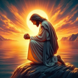 Diamentowe malowanie Modlący się Jezus 30 × 40 cm