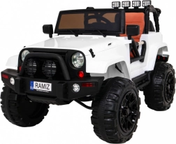Dziecięcy samochodzik elektryczny All Terrain Jeep Biały