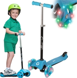 EVO dziecięca trójkołowa hulajnoga Light Up Mini Cruiser niebieska