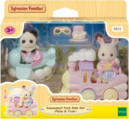 Sylvanian Families park rozrywki – samolot i pociąg zestaw do zabawy
