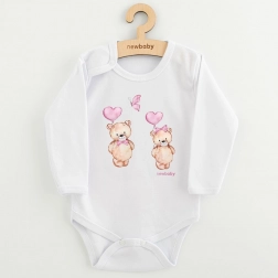 Body niemowlęce z nadrukiem New Baby Love Bears, długi rękaw, rozmiar 80 (9–12 miesięcy)