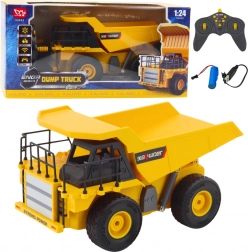 RC wywrotka budowlana 1:24 z LED i funkcją wywrotu