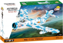 Klockowy model samolotu MiG-17 Fresco – kolekcja historyczna Vietnam War 1:32 (577 elementów)