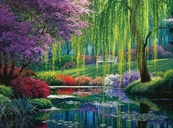 Diamentowa mozaika Lato w parku 30 × 40 cm