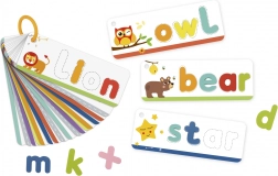 Tooky Toy montessori alfabet – zestaw kart i liter do nauki słów, 57 elementów