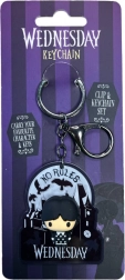 Akrylowa brelok WEDNESDAY z metalową pętlą