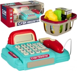 Dziecięca kasa fiskalna z akcesoriami ze światłem i dźwiękiem