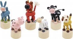 Drewniane ściskane zwierzątko Farma