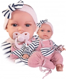 Realistyczna lalka dzidziuś Antonio Juan Toneta ze dźwiękami i miękkim materiałowym ciałem - 34 cm