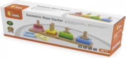 Drewniany geometryczny sorter labirynt Viga