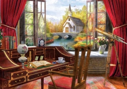 Puzzle ART PUZZLE widok z gabinetu 500 elementów