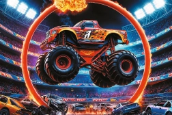 Puzzle Monster Truck 60 elementów