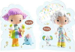 Dekoracyjne sylwetki Tinyly z kartonu DJECO do witryn i regałów