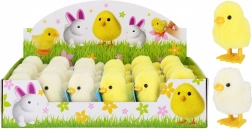 Nakręcany kurczaczek 8 cm – chodząca pluszowa zabawka