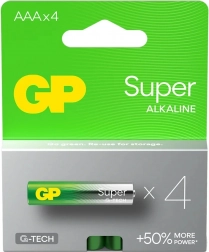 Baterie alkaliczne GP Super LR03/AAA 4 szt.
