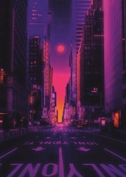 Puzzle RAVENSBURGER Neonowe miasto 1000 elementów