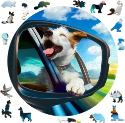 Drewniane puzzle Wesoły pies 250 elementów WOODEN CITY